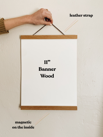 Wooden Banner Hanger