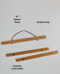 Wooden Banner Hanger