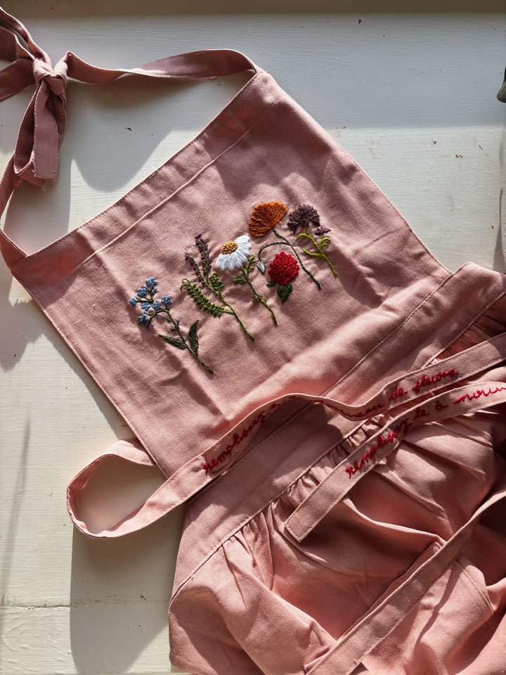 Embroidered Apron Dress
