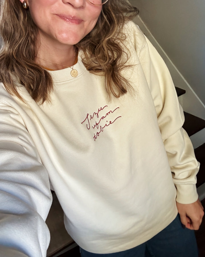 Faustina Embroidered Crewneck