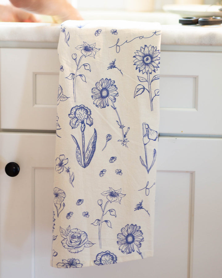 Fiat Floral Tea Towel