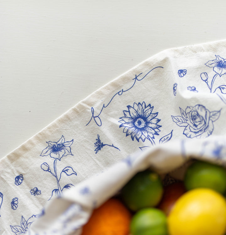 Fiat Floral Tea Towel