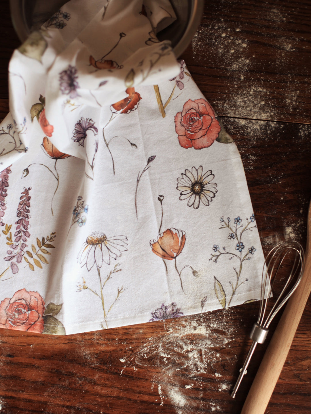 Little Way Floral Tea Towel