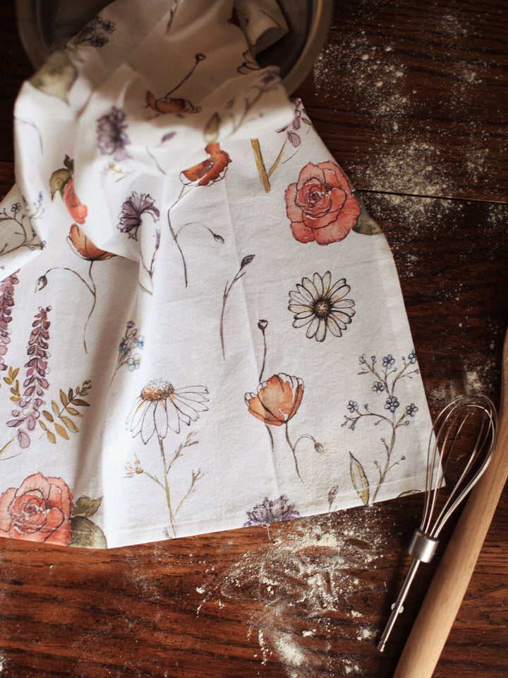 Little Way Floral Tea Towel