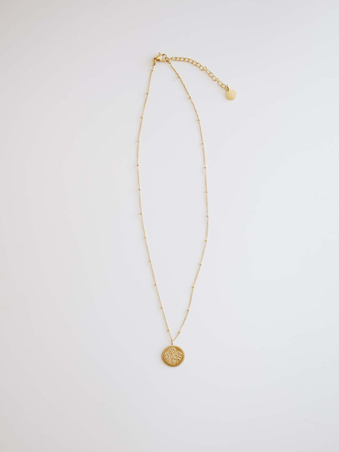 Holy Family Floral Necklace - 14K Gold Filled