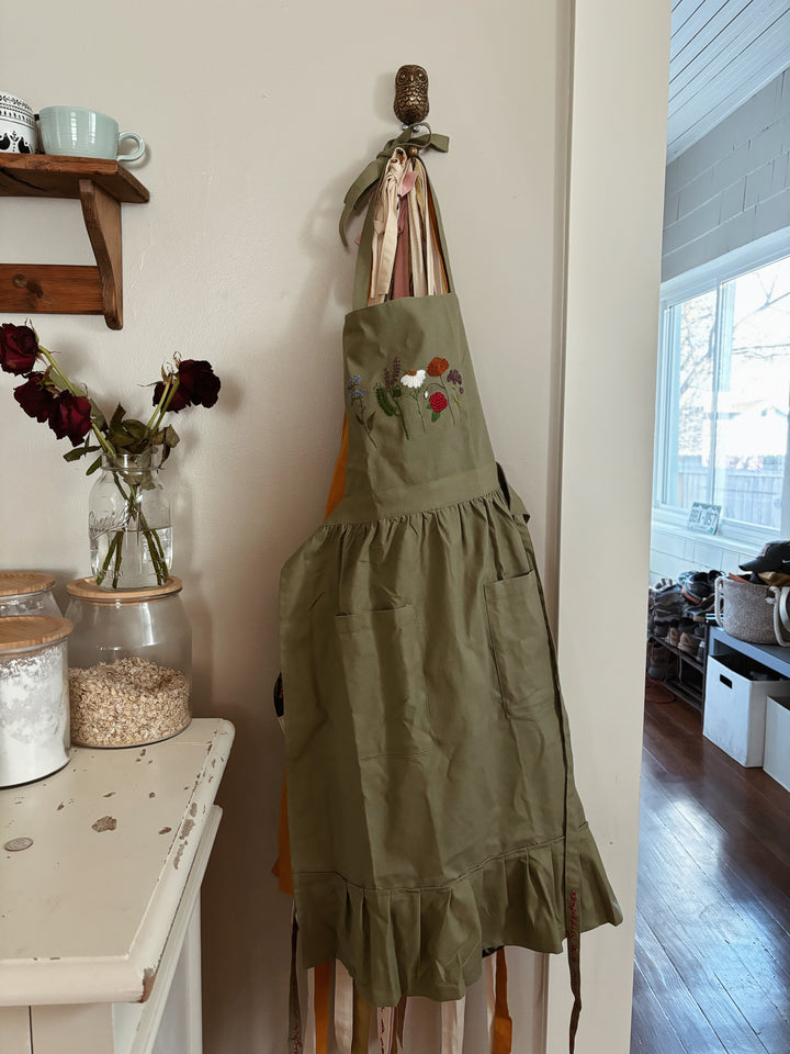 Embroidered Apron Dress - JUNE PREORDER