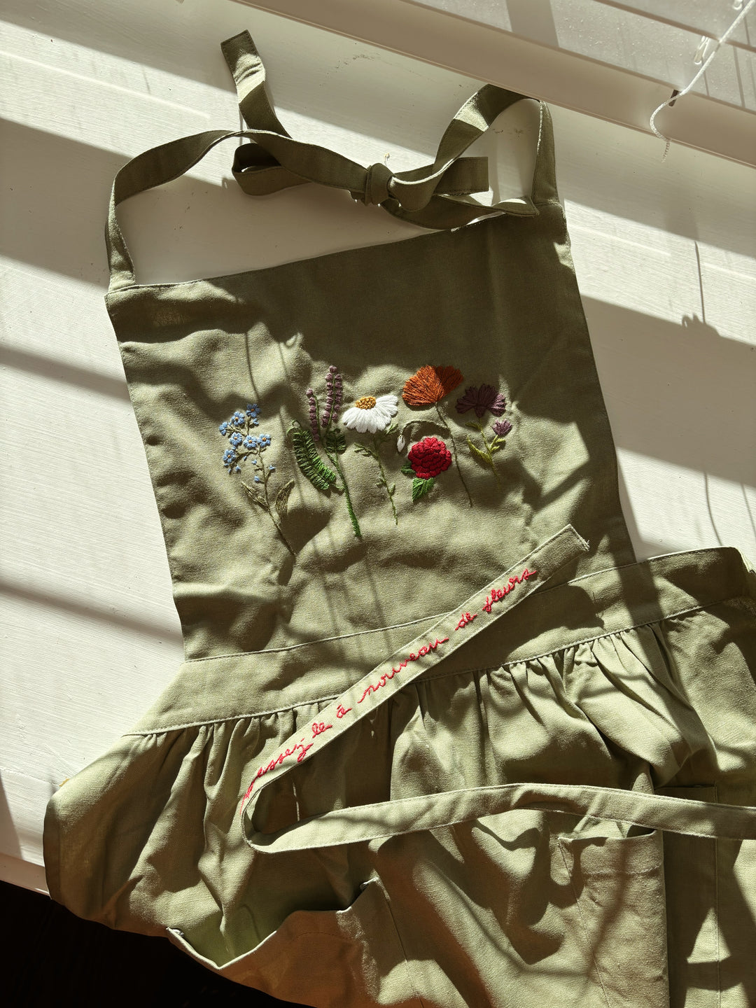 Embroidered Apron Dress - JUNE PREORDER