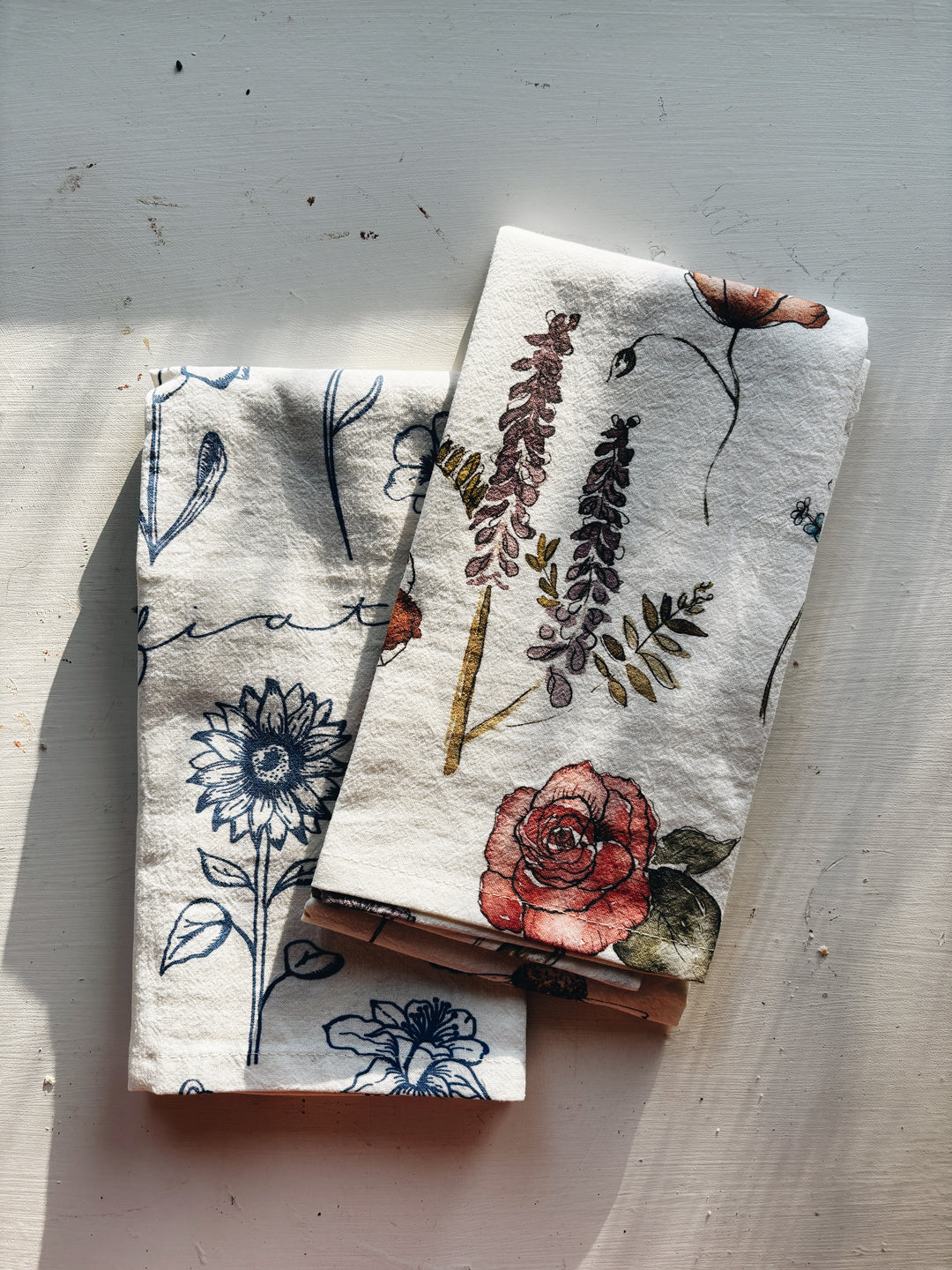 Floral Tea Towel Gift Set