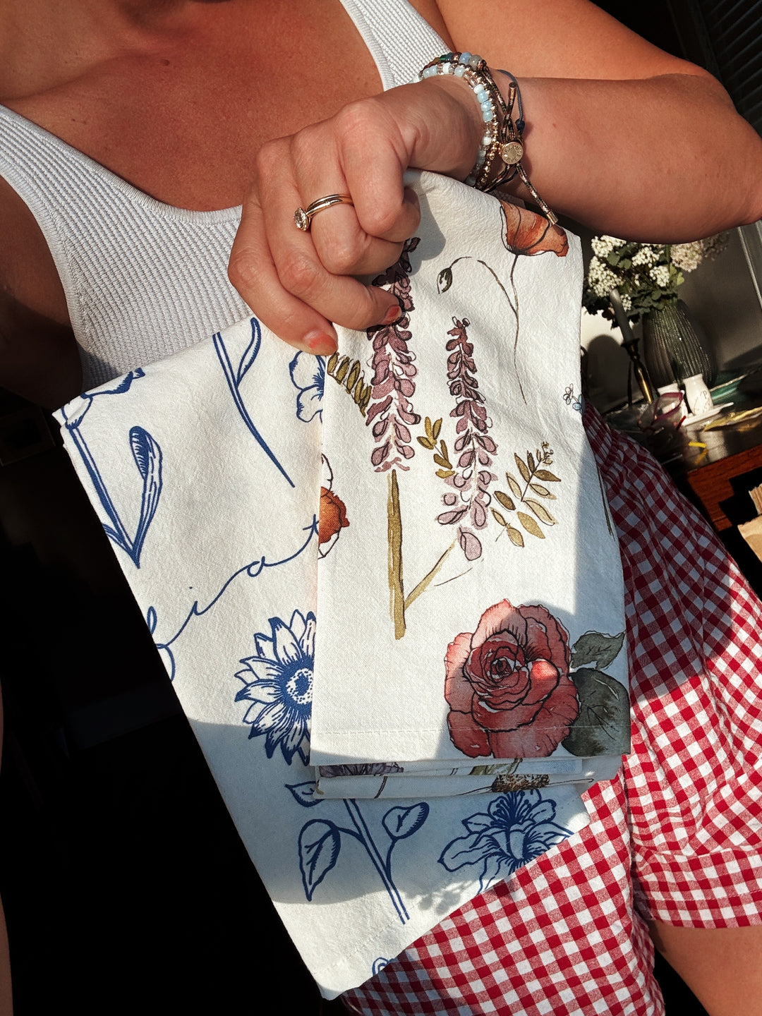 Floral Tea Towel Gift Set