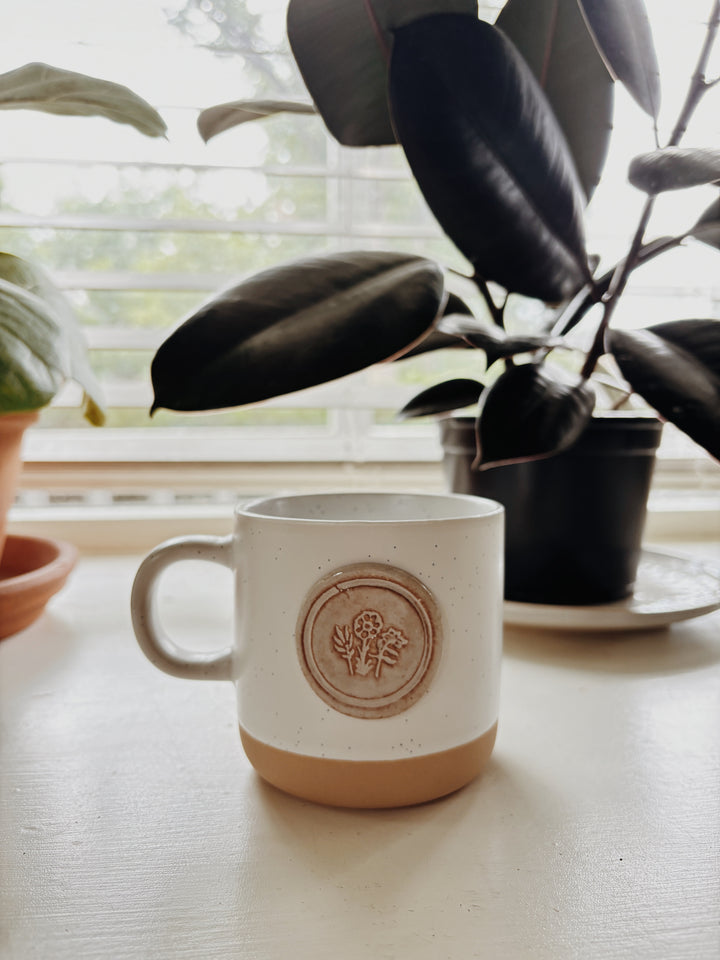Holy Family Floral Cabin Mug