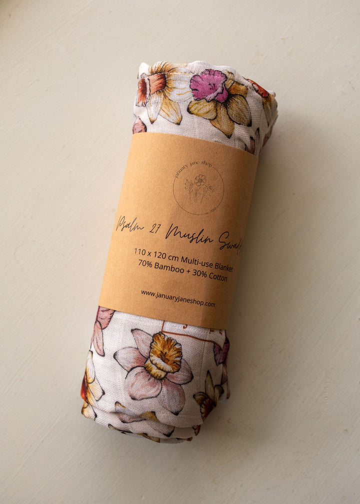 Psalm 27 Muslin Swaddles