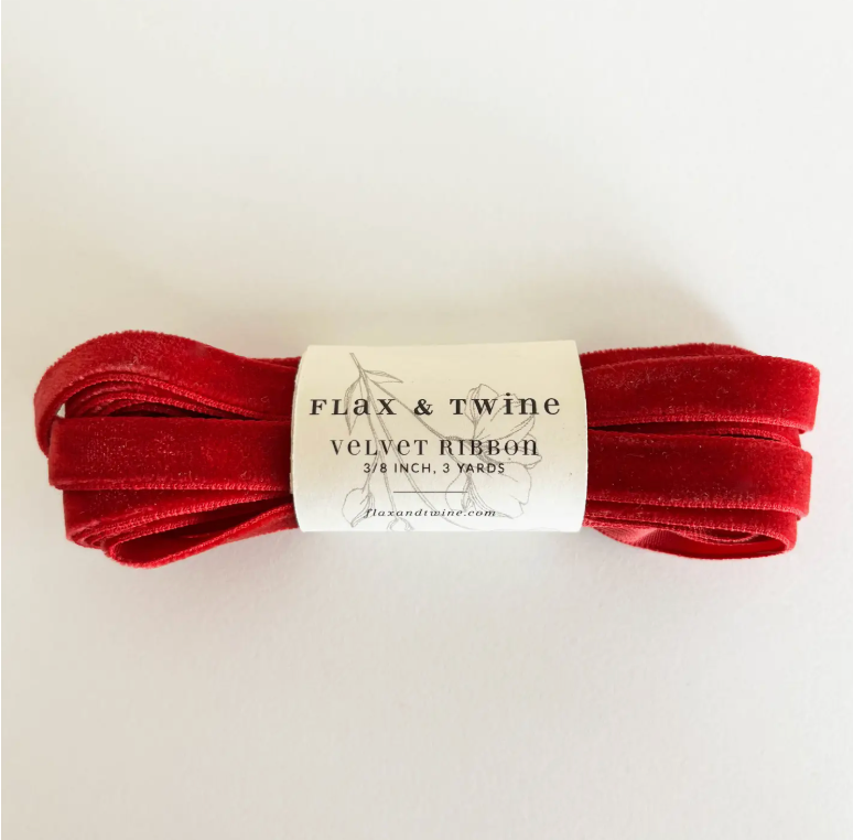 Holly Jolly Velvet Ribbon