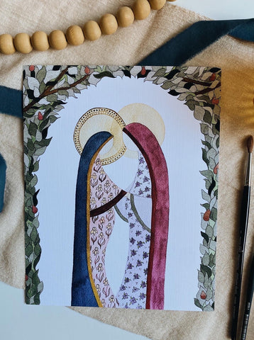 Magnificat Folk Print