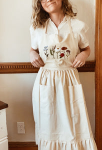 Embroidered Apron Dress (APRIL PREORDER)