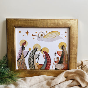 Nativity Folk Print
