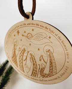 Wooden Christmas Ornament