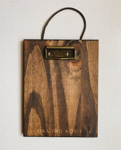 Vintage Wooden Clipboard