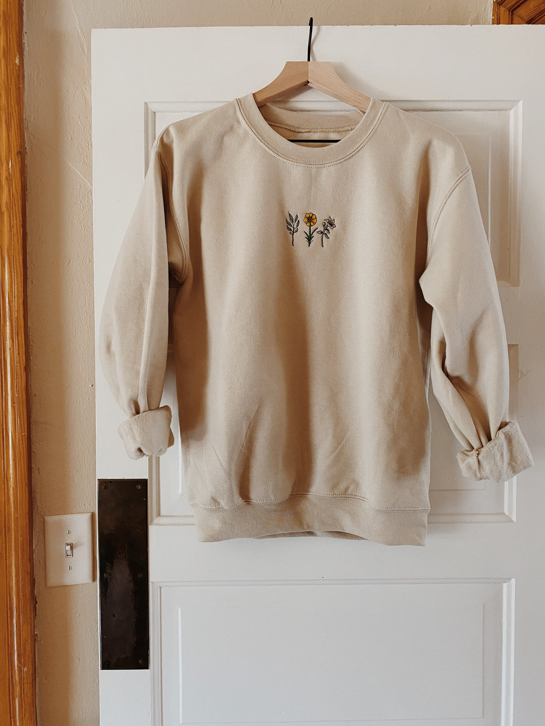 Holy Family Floral Crewneck