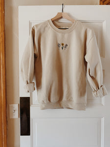 Holy Family Floral Crewneck