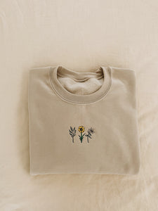 Holy Family Floral Crewneck