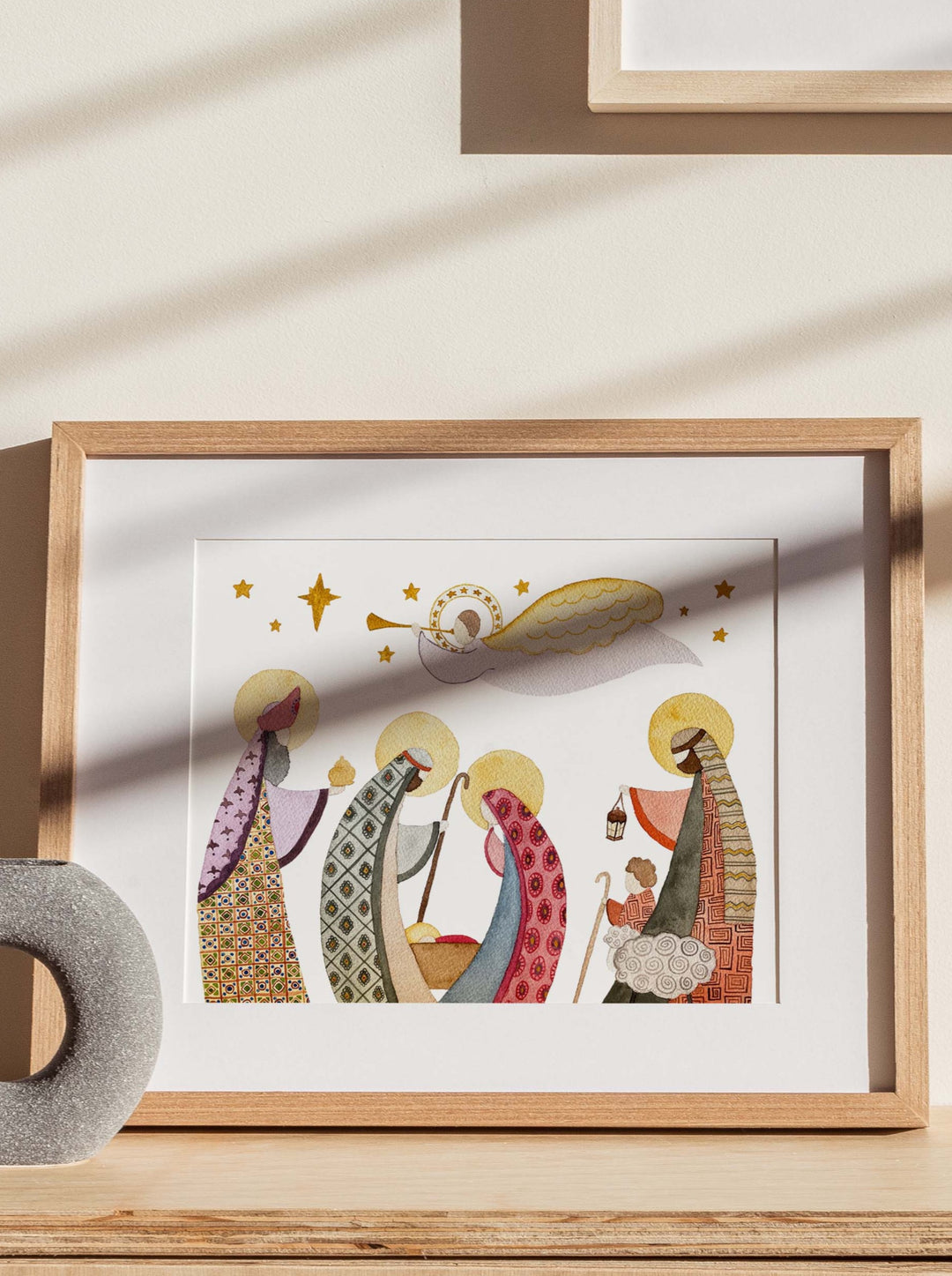 Nativity Folk Print